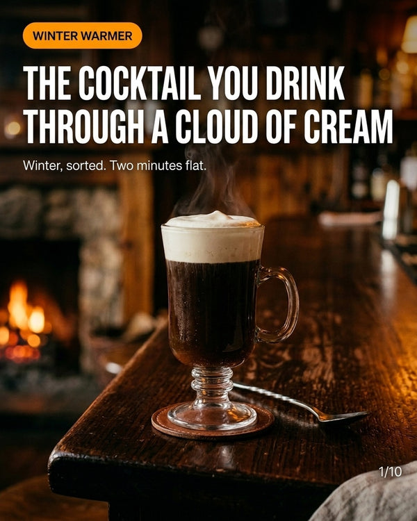 Irish Coffee recipe slide 1