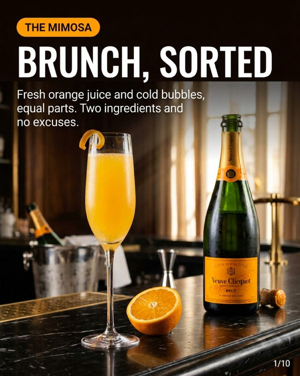 Mimosa recipe slide 1