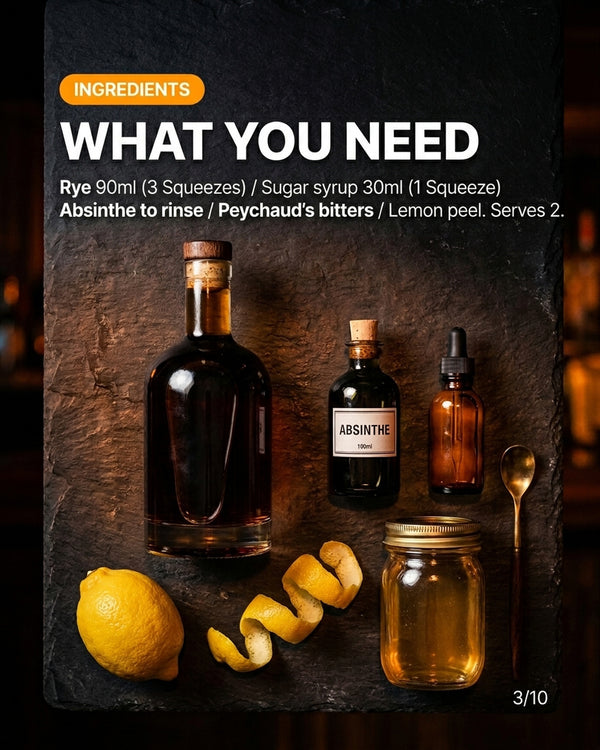 Sazerac recipe slide 3
